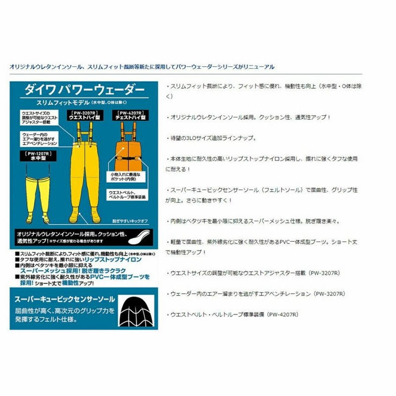 ダイワ パワーウェーダー (ダイワ ウェーダー PW-4207R パワー ダイワ パワーウェーダー (ダイワ ウェーダー PW-4207R パワー