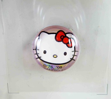 【震撼精品百貨】Hello Kitty 凱蒂貓 KITTY立體小貼紙-圓頭 震撼日式精品百貨