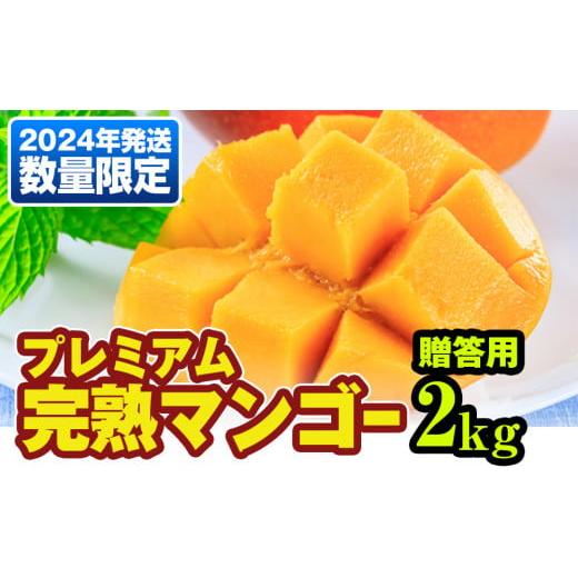 ふるさと納税 沖縄県 南風原町 数量限定！プレミアム完熟マンゴー2kg　贈答用