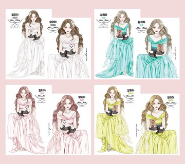 Alia 貼紙全套組 (4色)