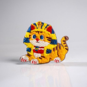 刺繡貼紙 【埃及系列-法老喵】 貓奴日常 立體刺繡