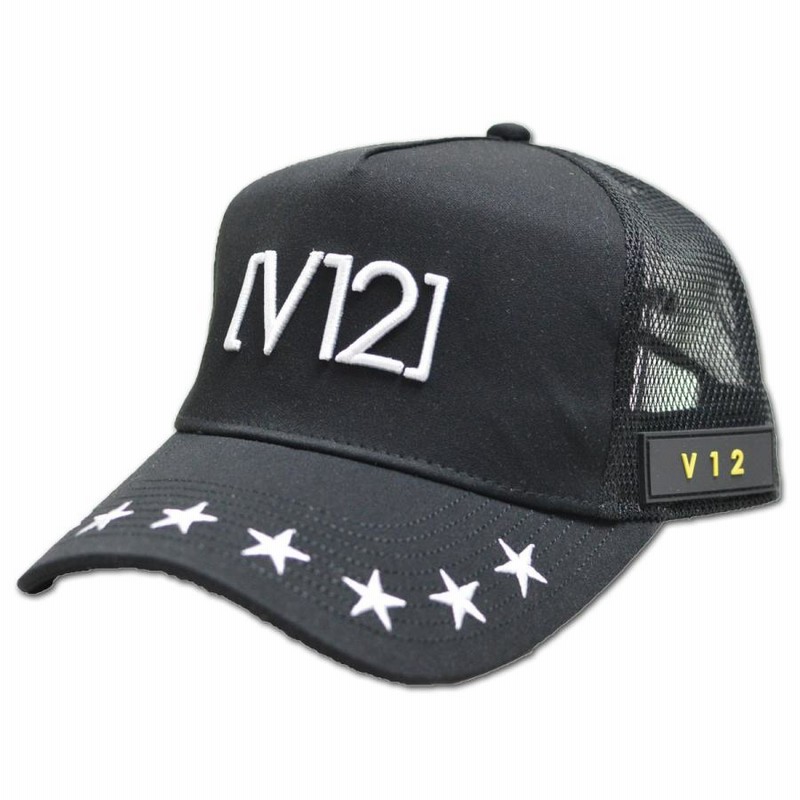 V12 メンズ ゴルフキャップ キャップ 帽子 FRONT STAR MESH CAP メンズ