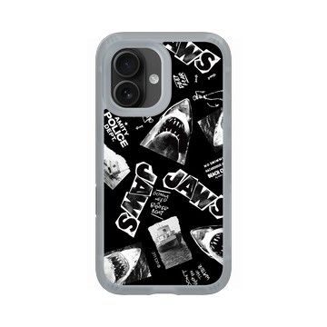 iPhone 16 AirX 流變灰 - Jaws - 大白鯊 - 黑白圖案