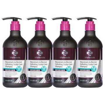 《台塑生醫》Dr’s Formula逆齡喚黑洗髮精(柔韌保濕款)580g*4入