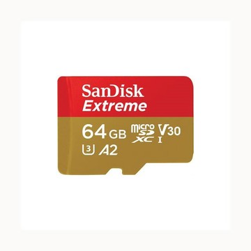 SanDisk 64GB Extreme MicroSDXC UHS-I(V30) A2記憶卡 (170MB/80MB)