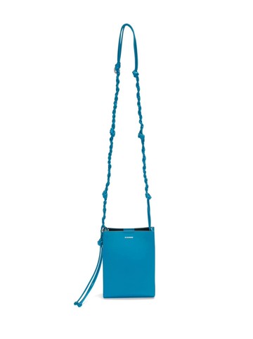 Jil Sander - Tangle logo-print shoulder bag - women - Calf Leather/Ovine Leather (top grain) - One Size - Blue
