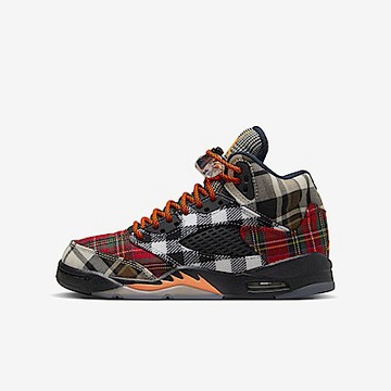 Nike Air Jordan 5 Retro GS [FD4814-008] 大童 休閒鞋 復古 蘇格蘭 格紋 黑紅