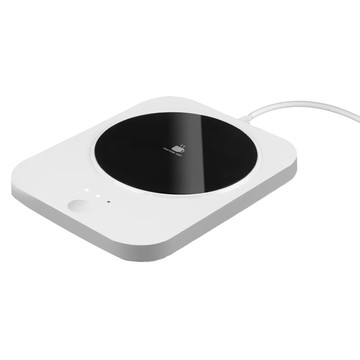 aibo 觸控式USB恆溫暖杯墊  三檔調溫  記憶功能  8小時斷電  15 x 11.5 x 1cm  白色  1個