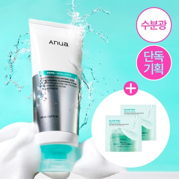 Anua PDRN Hyaluronic Acid Moisturizing Cleansing Foam 150ml Set (+PDRN Pad 2P*2ea)