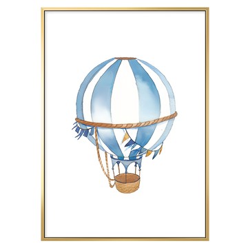 有框畫 童趣熱氣球I  59.4 x 42cm  金框