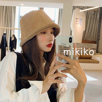 8.8｜1件不留｜299降169｜麂皮絨毛邊雙面盆帽 M9373 漁夫帽 雙面戴 水桶帽 顯臉小 韓系