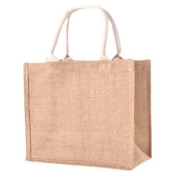 麻布手提袋 耐磨耐用 內部防水塗層  46 x 36cm  A