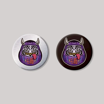 千杯不醉/圓形/鋁牌飾貼 SunBrother孫氏兄弟 金屬質感 防水 鋁牌 車貼