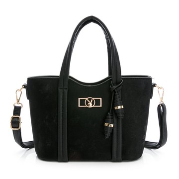 PLAYBOY - 手提包附長背帶  Satin系列 - 黑色