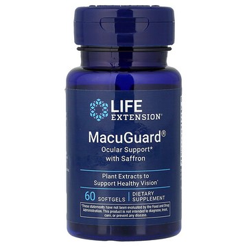 Life Extension, MacuGuard 番紅花視力健康軟凝膠，60 粒