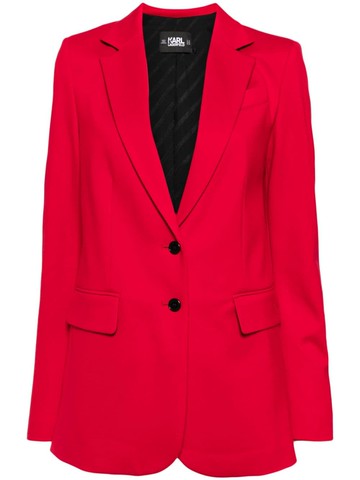 Karl Lagerfeld - tailored single-breasted blazer - women - Elastane/Viscose/Viscose/Polyamide/Polyester - 40