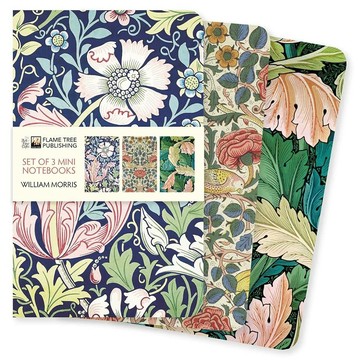 (現貨)William Morris Set of 3 Mini Notebooks威廉莫里斯 (William Morris) 的 3 冊迷你筆記本套裝