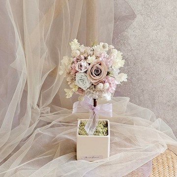 花球小樹/淡紫色系