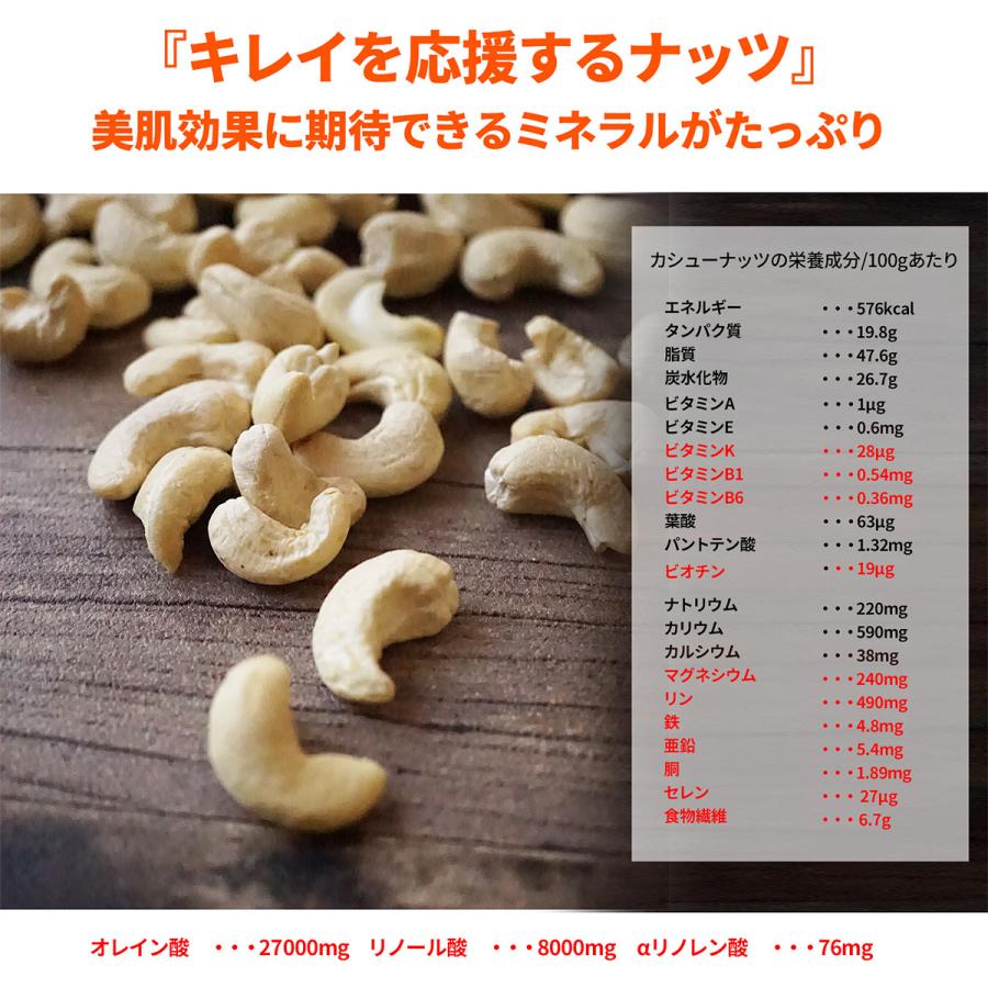 カシューナッツ 素焼き 無塩 50g 無油 無添加 ロースト おつまみ 製菓 製パン