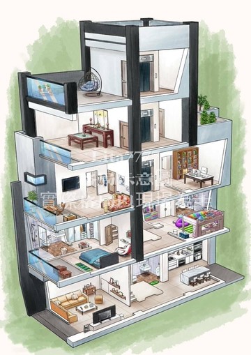 桃花源橋畔-დ全新SRC電梯豪墅დ｜台中市太平區大興三街