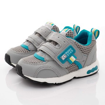 Moonstar日本月星 - 3E速乾機能鞋款(中小童段)-深灰