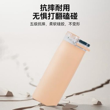 帶吸管硅膠折疊水壺牛奶盒大容量戶外便攜折疊水壺耐高溫伸縮旅行