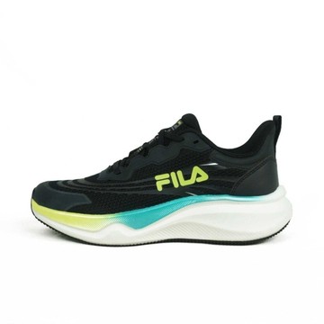 FILA 慢跑鞋 VIEW 黑 螢光藍 運動鞋 男 1J316Z066