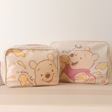 迪士尼小熊維尼旅行壓縮袋 L蜂蜜側身 小熊維尼行李收納壓縮袋