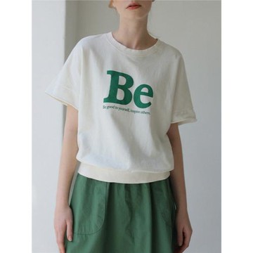 2025春夏季新款韓系簡約時髦廓形短袖衛衣寬松顯瘦休閑舒適上衣女