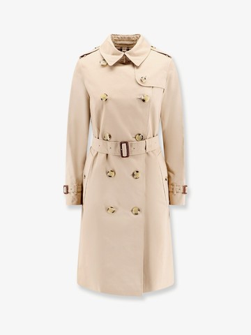 Cotton trench with check lining - BURBERRY - gender_Woman