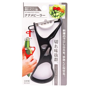 K 中央製作所 日本製斜削皮刀 不鏽鋼刀 易握斜型設計  顏色隨機  1支