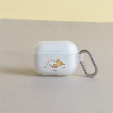 醜白兔水豚泡澡強悍防摔AirPods保護套