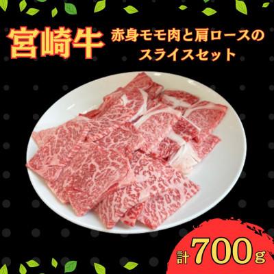 ふるさと納税 串間市 宮崎牛赤身モモ肉400gと肩ロース300gの焼肉セット