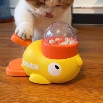 寵物互動趣味玩具⚡｜凍乾零食歡樂時光🍗｜貓主子自嗨解悶神器 😻貓咪玩具 凍幹自動餵食 自嗨解悶逗貓棒 零食發射器