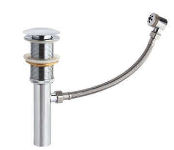 【麗室衛浴】 玻璃盆 白鐵盆專用落水頭F-015-6 下水器外接溢水口