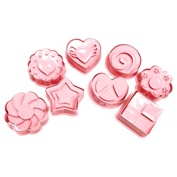 TRIARROW 三箭牌 果醬夾心餅乾壓模 Set 8個  粉色  1組