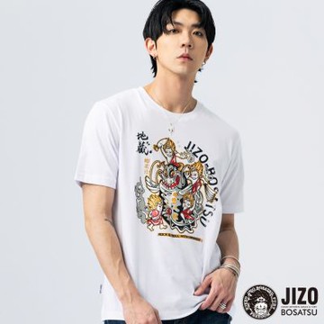 地藏小王 BLUE WAY – 日傳地藏鯰退治短TEE(白)