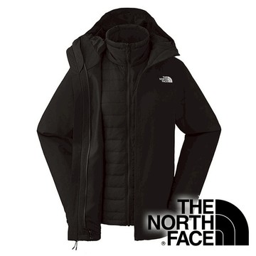 【THE NORTH FACE 美國】女2件式PrimaLoft防水連帽外套『黑』NF0A5B1X 戶外 露營 登山 健行 休閒 時尚 旅遊 保暖 防水 連帽外套