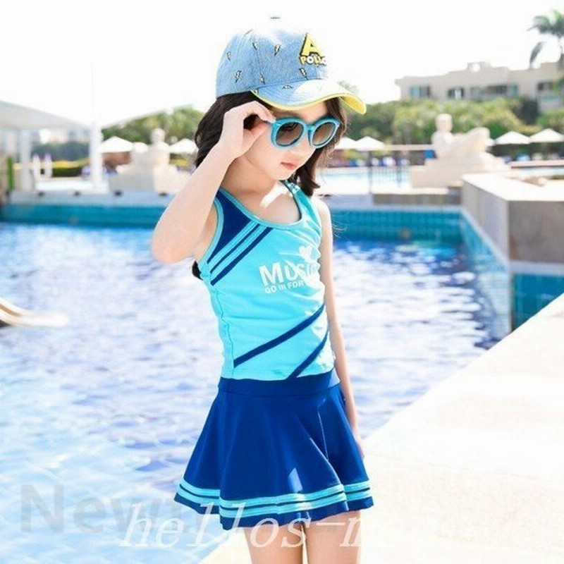 キッズ水着女の子セパレート水着ブルーローズ子供ジュニア水着女の子セパレートみずぎ子供上下セット 通販 Lineポイント最大0 5 Get Lineショッピング