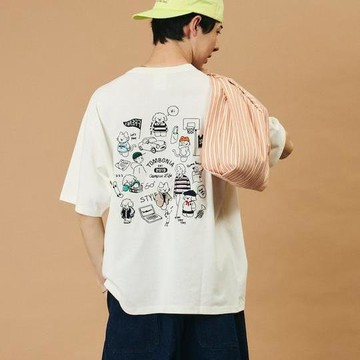 FREAK'S STORE x tombonia聯名背面印花 圓領 校園生活圖案 T恤