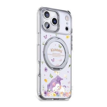 三麗鷗iPhone 17/16/15/14/13/12 360旋轉磁吸立架殼-午覺酷洛米