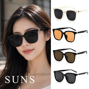 【SUNS】TR90偏光墨鏡 韓版方框偏光太陽眼鏡 大框顯小臉 防眩光 抗UV400 (2361)