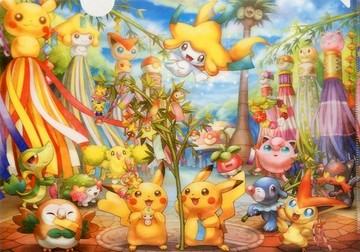 神奇寶貝中心R A4文件夾精靈寶可夢口袋妖怪中心限定