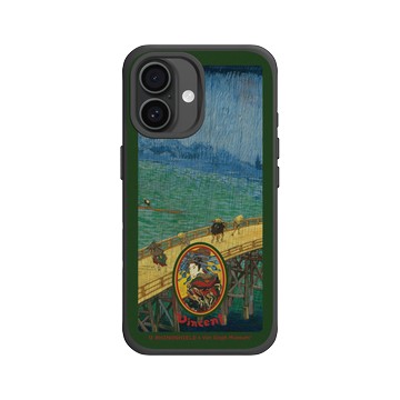 iPhone 16 SolidX 黑 - Van Gogh Museum - 雨中橋 - 畫框
