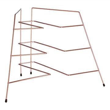 Premier 碗盤瀝水架 (玫瑰金) 尺寸: 長 36.5 x 寬 24.5 x 高 26 公分 材質: 鍍鉻鐵  3層  1個