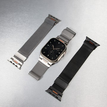 磁性不銹鋼錶帶兼容 Apple Watch Ultra 3 2 49mm 46mm 45mm 44mm 42mm 系列
