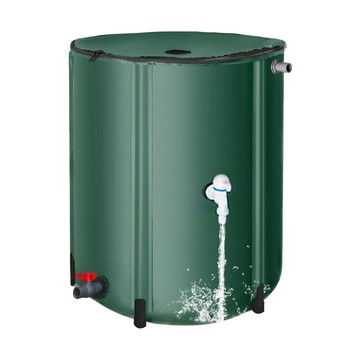 取水桶 可折疊綠色100公升雨水收集桶戶外庭院多功能儲水蓄水桶