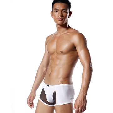 TIKU 梯酷 莫代爾 超彈貼身平口男內褲-白色(WM1019)