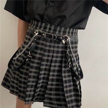 原宿嘻哈哥特風格裝飾JK連衣裙子腰鏈時尚百搭ins背帶酷鏈條腰帶