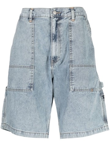 izzue - carpenter cotton denim shorts - men - Cotton - S - Blue